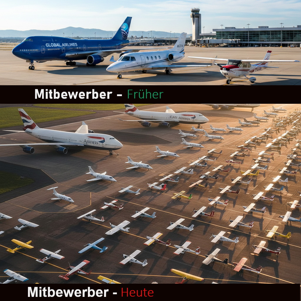 Ragazzo Flugfeld mit Flugzeugen