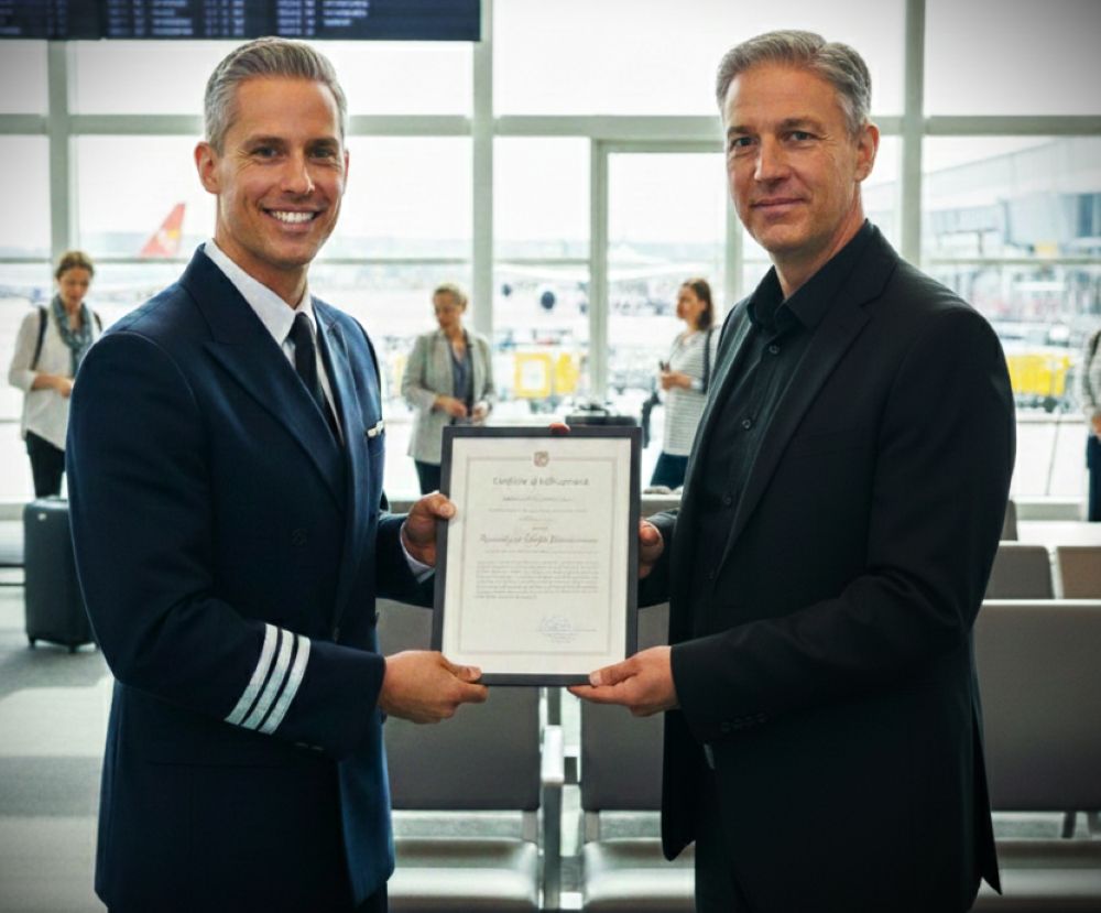 Ragazzo Pilot mit Zertifikat